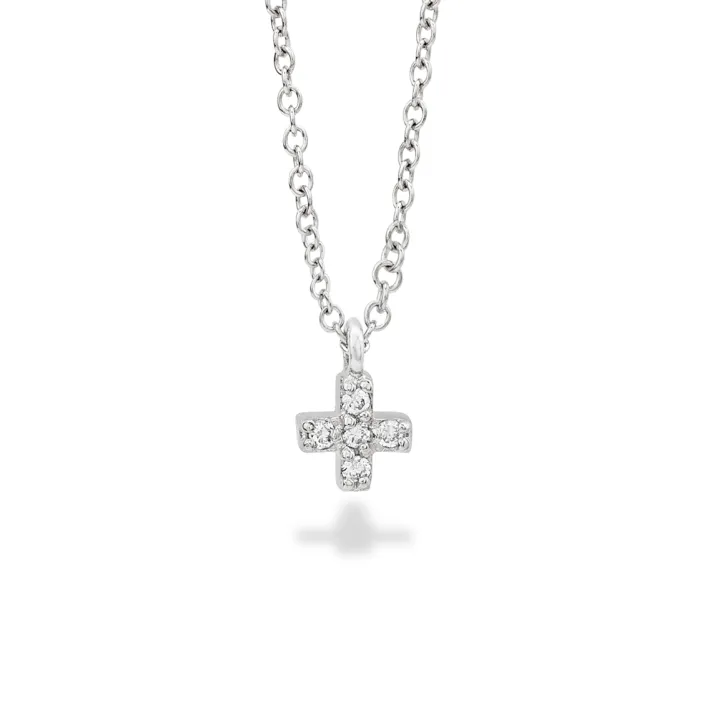 Colgante Durán Mini Cruz con Diamantes