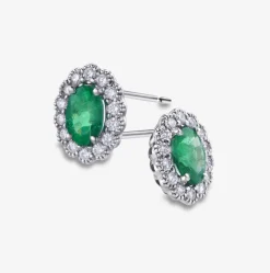 Pendientes Durán con esmeralda