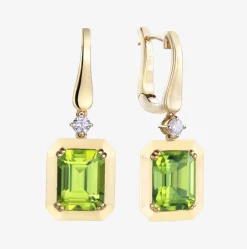 Pendientes Durán con peridoto