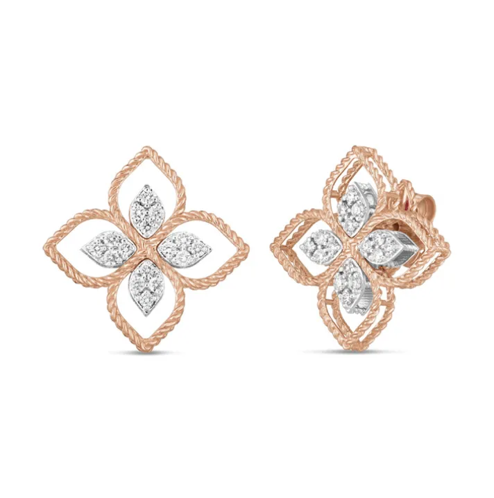 Pendientes Roberto Coin Princess Flower