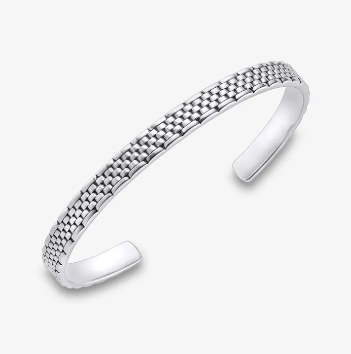 Pulsera abierta Durán de plata