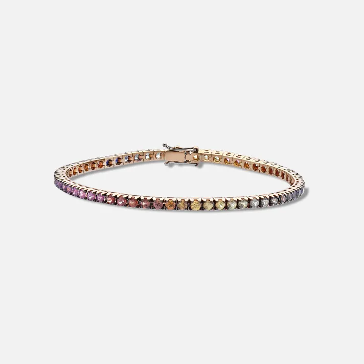 Pulsera Durán Riviere con Zafiros Multicolor