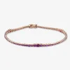 Pulsera Riviere Durán con diamantes y zafiro rosa